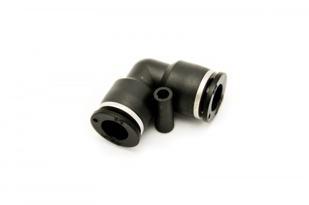 1/4" Plastic Push Lock Elbow