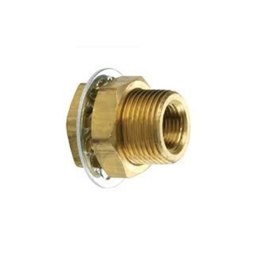 [20130] 1/4" Brass Bulkhead Fitting