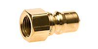 [28200] 1/4" Male Plug, Disconnect - Brass