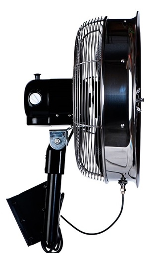[68026-SS-BK] 24" Oscillating Fan with 5 Nozzle Hub(Black Motor)
