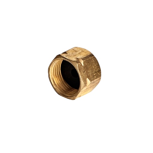 [52621] Brass End Cap with NBR Seal 9/16-24 Female