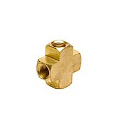 [20023] Brass Pipe Cross 1/8" FNPT