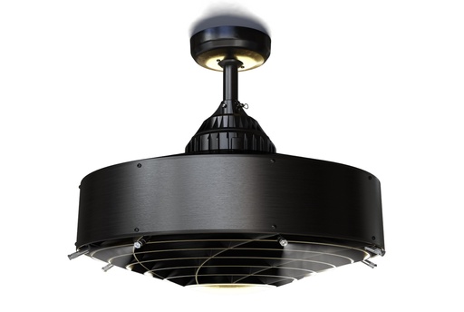 [68020-CF-BLACK METALLIC] Ceiling Mount Misting Fan - Black Metallic