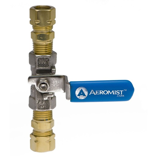 [52474] Stainless Steel Ball Valve w/ Compression Male Adapters